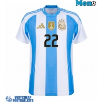 Argentina Lautaro Martinez #22 Replica Home Shirt Copa America 2024 Short Sleeve
